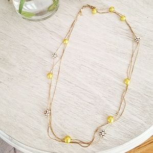 Kate Spade 14K Gold Plated Yellow pearl necklace